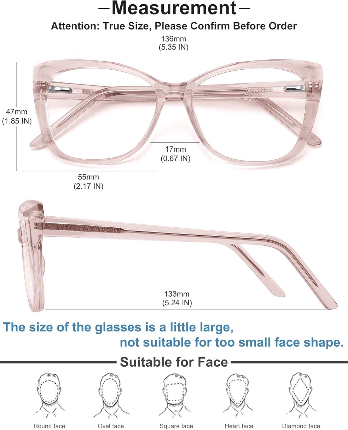 imageMEETSUN Blue Light Blocking Glasses for Women Anti Eyestrain Filter Blue Ray Oversized Computer Game GlassePink Frame
