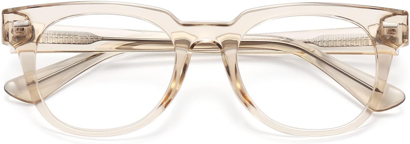 imageMEETSUN Blue Light Blocking Glasses for Women Anti Eyestrain Filter Blue Ray Oversized Computer Game GlasseSbrown Frame
