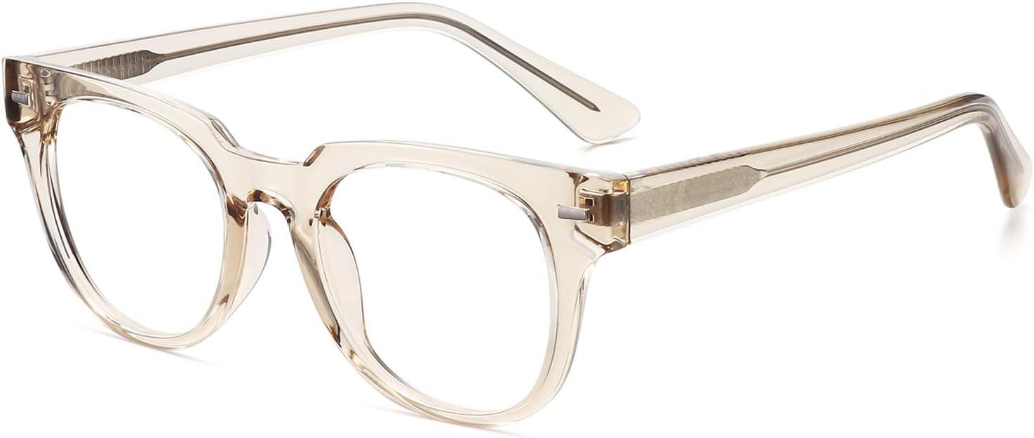 imageMEETSUN Blue Light Blocking Glasses for Women Anti Eyestrain Filter Blue Ray Oversized Computer Game GlasseSbrown Frame