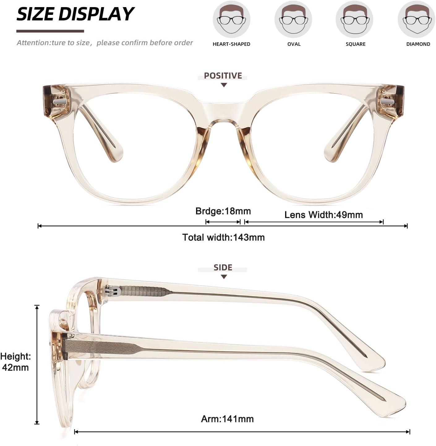 imageMEETSUN Blue Light Blocking Glasses for Women Anti Eyestrain Filter Blue Ray Oversized Computer Game GlasseSbrown Frame