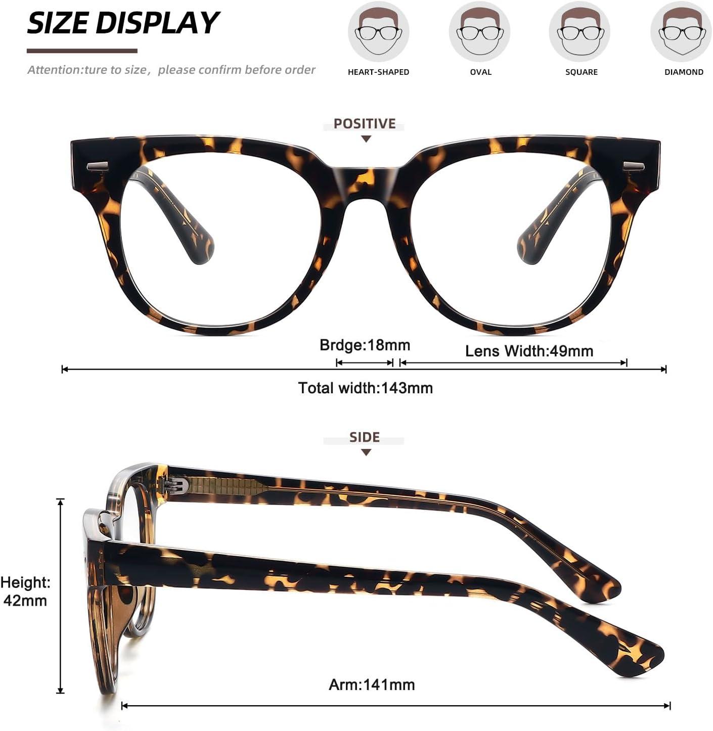 imageMEETSUN Blue Light Blocking Glasses for Women Anti Eyestrain Filter Blue Ray Oversized Computer Game GlasseSleopard Frame