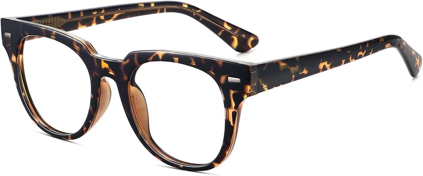 imageMEETSUN Blue Light Blocking Glasses for Women Anti Eyestrain Filter Blue Ray Oversized Computer Game GlasseSleopard Frame