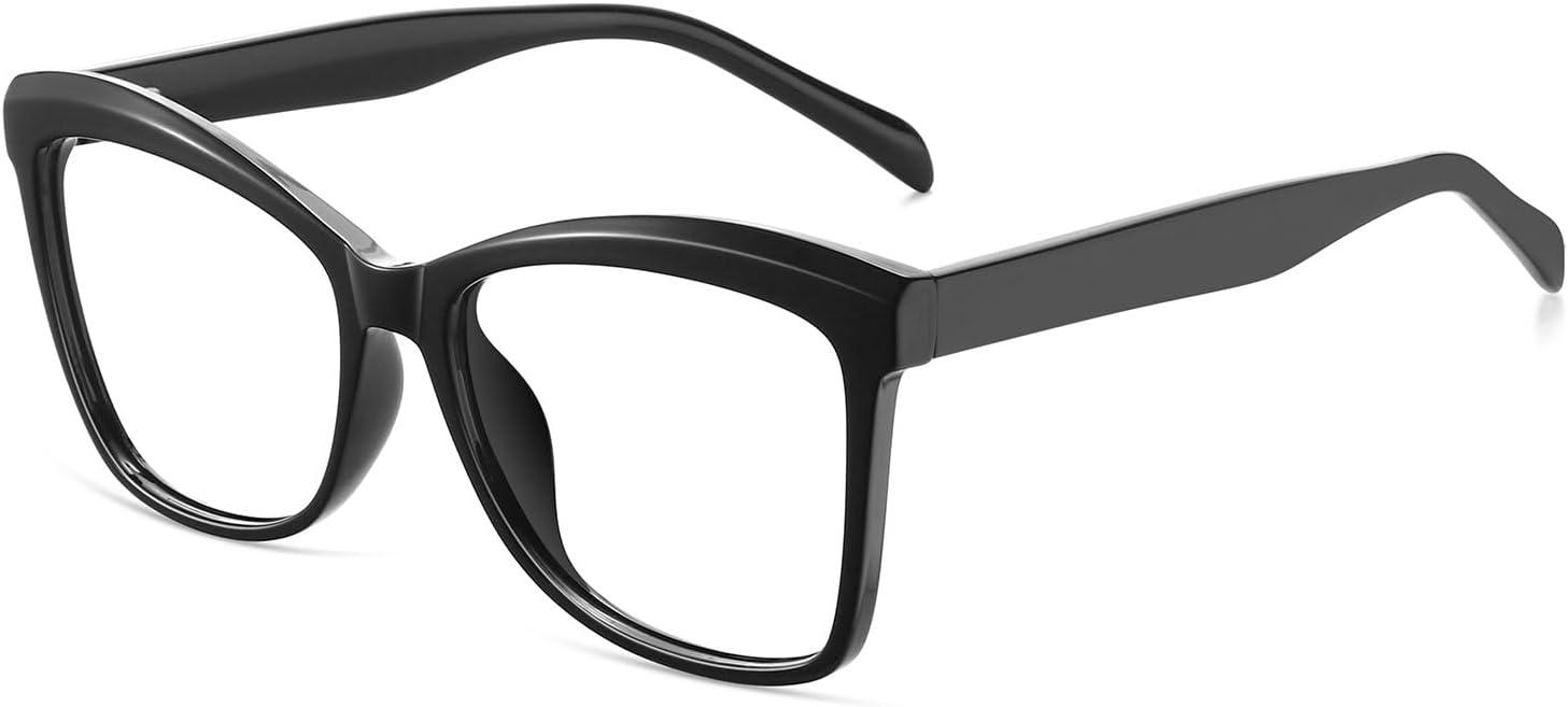 imageMEETSUN Blue Light Blocking Glasses for Women Anti Eyestrain Filter Blue Ray Oversized Computer Game GlasseZc1 Black