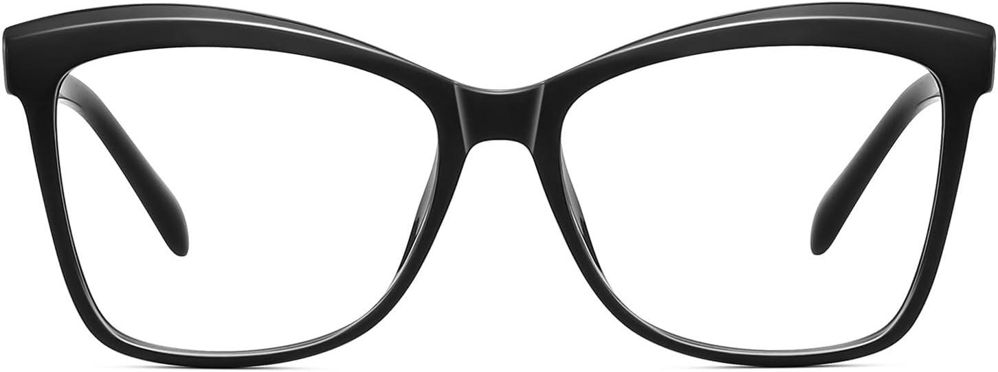 imageMEETSUN Blue Light Blocking Glasses for Women Anti Eyestrain Filter Blue Ray Oversized Computer Game GlasseZc1 Black
