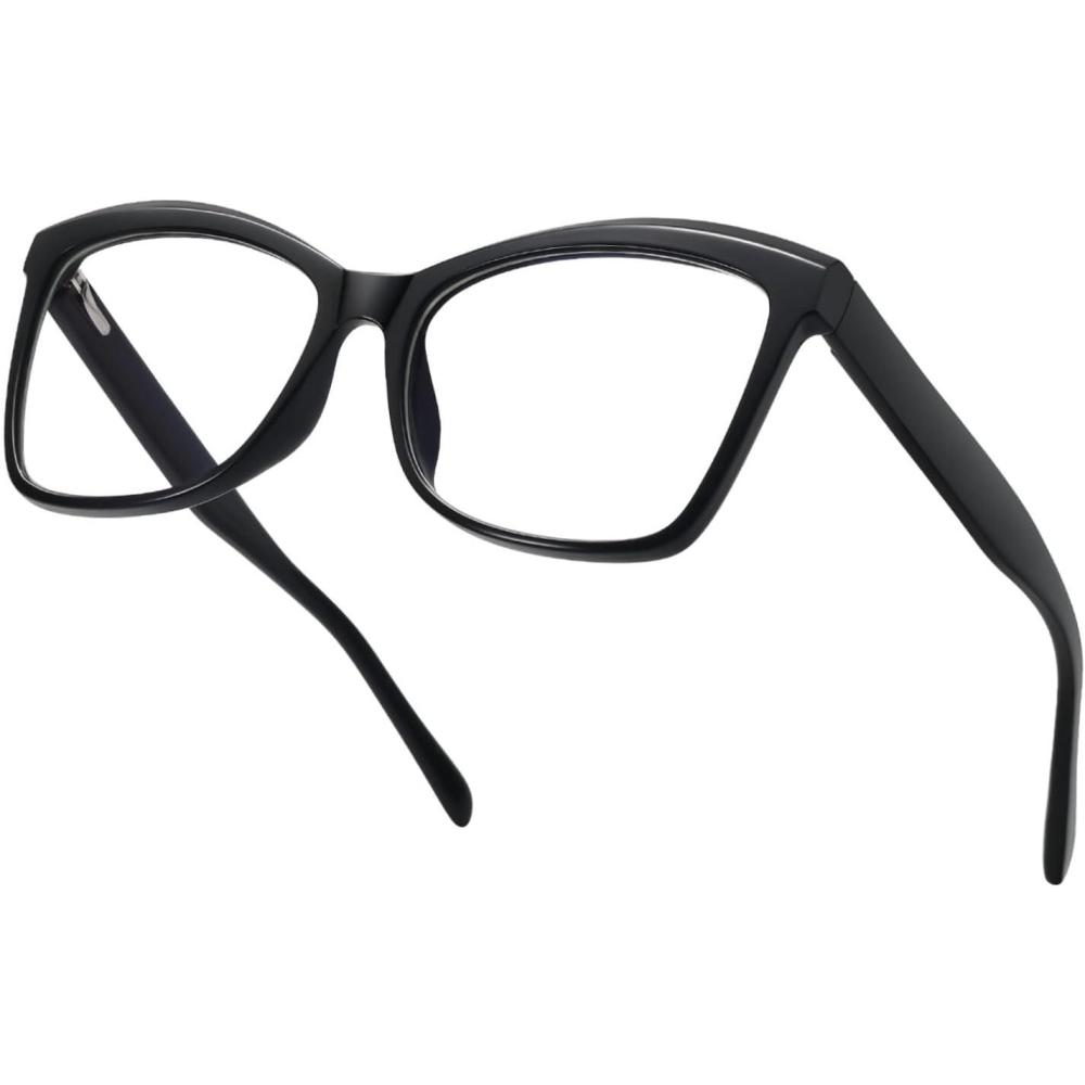 imageMEETSUN Blue Light Blocking Glasses for Women Anti Eyestrain Filter Blue Ray Oversized Computer Game GlasseZc1 Black