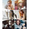 imageMEETSUN 3Pack Blue Light Blocking Glasses Anti Eye Strain Headache Sleep Better Computer Glasses UV400 Lens Black  Brown Gradient  Clear3 Pack Blackleopardclear