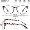 imageMEETSUN 5 Pack Reading Glasses for Women Men Blue Light Blocking Computer Readers Fashion Square Eyeglasses Anti UV Glare5 Pack Mix