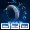 imageMEETSUN 5Pack Reading Glasses for Men Blue Light Blocking Readers Glasses Spring Hinge Metal Half Frame Anti Glare Filter5pcsblack