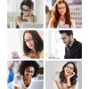 imageMEETSUN Blue Light Block Glasses for ComputerReadingEye Strain ReduceAnti Glare Lens Black LeopardFrame WomenBlack Frameclear Lens