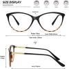 imageMEETSUN Blue Light Block Glasses for ComputerReadingEye Strain ReduceAnti Glare Lens Black LeopardFrame WomenBlack Leopardframe