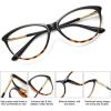 imageMEETSUN Blue Light Block Glasses for ComputerReadingEye Strain ReduceAnti Glare Lens Black LeopardFrame WomenBlack Leopardframe