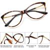 imageMEETSUN Blue Light Block Glasses for ComputerReadingEye Strain ReduceAnti Glare Lens Black LeopardFrame WomenBrownleopard Frameclear Lens