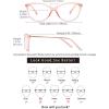 imageMEETSUN Blue Light Block Glasses for ComputerReadingEye Strain ReduceAnti Glare Lens Black LeopardFrame WomenPink