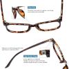 imageMEETSUN Blue Light Blocking Glasses Anti Eye Strain Headache Sleep BetterComputer Reading Glasses UV400 Transparent Lens BlackLeopardTortoise 533 Pack Black  Brown Gradient  Tortoiseshell