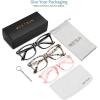 imageMEETSUN Blue Light Blocking Glasses Anti Eye Strain Headache Sleep BetterComputer Reading Glasses UV400 Transparent Lens BlackLeopardTortoise 533 Pack Blackleopardpink