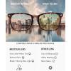 imageMEETSUN Blue Light Blocking Glasses Anti Eye Strain Headache Sleep BetterComputer Reading Glasses UV400 Transparent Lens BlackLeopardTortoise 53Brown Gradient  Coffee  Tortoiseshell