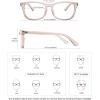 imageMEETSUN Blue Light Blocking Glasses Women Men Anti Eye Strain Headache Sleep BetterComputer Glasses UV400 Lens TortieLight Coffee Frame Clear Lens