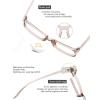 imageMEETSUN Blue Light Blocking Glasses Women Men Anti Eye Strain Headache Sleep BetterComputer Glasses UV400 Lens TortieLight Coffee Frame Clear Lens