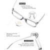 imageMEETSUN Blue Light Blocking Glasses Women Men Anti Eye Strain Headache Sleep BetterComputer Glasses UV400 Lens TortieTransparent Grey Frame