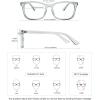 imageMEETSUN Blue Light Blocking Glasses Women Men Anti Eye Strain Headache Sleep BetterComputer Glasses UV400 Lens TortieTransparent Grey Frame