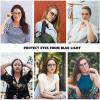 imageMEETSUN Blue Light Blocking Glasses Women for Small Face Anti Eye Strain HeadacheComputer Reading Glasses UV400 LensLeopardclear