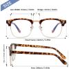 imageMEETSUN Blue Light Blocking Glasses WomenMenAnti Eyestrain Filter Blue Ray Retro Computer Game Glasses ampamp UV400Reduce Glare LensBlack  Leopard  2 PcakBlack  Leopard  2 Pack