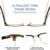 imageMEETSUN Blue Light Blocking Glasses WomenMenAnti Eyestrain Filter Blue Ray Retro Computer Game Glasses ampamp UV400Reduce Glare LensBlack  Leopard  2 PcakBlack  Leopard  2 Pack
