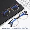 imageMEETSUN Blue Light Blocking Glasses WomenMenAnti Eyestrain Filter Blue Ray Retro Computer Game Glasses ampamp UV400Reduce Glare LensBlack  Leopard  2 PcakBlack  Leopard  2 Pack