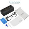 imageMEETSUN Blue Light Blocking Glasses for Women Anti Eyestrain Filter Blue Ray Oversized Computer Game GlasseBlack Frame