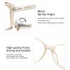 imageMEETSUN Blue Light Blocking Glasses for Women Anti Eyestrain Filter Blue Ray Oversized Computer Game GlasseBrown Frame
