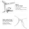 imageMEETSUN Blue Light Blocking Glasses for Women Anti Eyestrain Filter Blue Ray Oversized Computer Game GlasseClear Frame