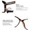 imageMEETSUN Blue Light Blocking Glasses for Women Anti Eyestrain Filter Blue Ray Oversized Computer Game GlasseLeopard Frame
