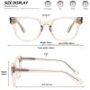imageMEETSUN Blue Light Blocking Glasses for Women Anti Eyestrain Filter Blue Ray Oversized Computer Game GlasseSbrown Frame
