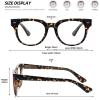 imageMEETSUN Blue Light Blocking Glasses for Women Anti Eyestrain Filter Blue Ray Oversized Computer Game GlasseSleopard Frame