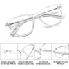 imageMEETSUN Blue Light Blocking Glasses for Women Cat Eye Blue Light Glasses TR Frame Anti Eyestrain UV Glare Computer Gaming EyeglassesBlack FrameClear Frame