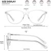 imageMEETSUN Blue Light Blocking Glasses for Women Cat Eye Blue Light Glasses TR Frame Anti Eyestrain UV Glare Computer Gaming EyeglassesBlack FrameClear Frame