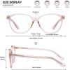 imageMEETSUN Blue Light Blocking Glasses for Women Cat Eye Blue Light Glasses TR Frame Anti Eyestrain UV Glare Computer Gaming EyeglassesBlack FrameLight Pink Frame