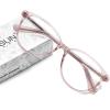 imageMEETSUN Blue Light Blocking Glasses for Women Cat Eye Blue Light Glasses TR Frame Anti Eyestrain UV Glare Computer Gaming EyeglassesBlack FrameLight Pink Frame