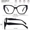 imageMEETSUN Blue Light Blocking Glasses for Women Cateye Vintage Square Computer Gaming Glasses UV400Black