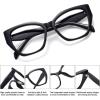 imageMEETSUN Blue Light Blocking Glasses for Women Cateye Vintage Square Computer Gaming Glasses UV400Black