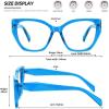 imageMEETSUN Blue Light Blocking Glasses for Women Cateye Vintage Square Computer Gaming Glasses UV400Blue