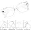 imageMEETSUN Blue Light Blocking Glasses for Women Cateye Vintage Square Computer Gaming Glasses UV400Clear