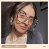 imageMEETSUN Blue Light Blocking Glasses for Women Cateye Vintage Square Computer Gaming Glasses UV400Cream Tortoise