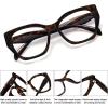 imageMEETSUN Blue Light Blocking Glasses for Women Cateye Vintage Square Computer Gaming Glasses UV400Tortoise
