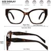 imageMEETSUN Blue Light Blocking Glasses for Women Cateye Vintage Square Computer Gaming Glasses UV400Tortoise