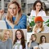 imageMEETSUN Cat Eye Blue Light Blocking Glasses Women Metal Frame Computer Eyeglasses Fake Glasses for Anti Eyestrain ampamp UV GlareLeopard Frame