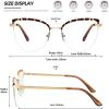 imageMEETSUN Cat Eye Blue Light Blocking Glasses Women Metal Frame Computer Eyeglasses Fake Glasses for Anti Eyestrain ampamp UV GlareLeopard Frame