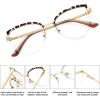 imageMEETSUN Cat Eye Blue Light Blocking Glasses Women Metal Frame Computer Eyeglasses Fake Glasses for Anti Eyestrain ampamp UV GlareLeopard Frame