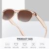 imageMEETSUN Classic Polarized Sunglasses for Women Men Trendy Retro Sun Glasses for Driving UV Protection 3 Pack3 Pack BlackLeopard BrownBrown