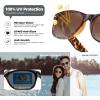 imageMEETSUN Classic Polarized Sunglasses for Women Men Trendy Retro Sun Glasses for Driving UV Protection 3 Pack3 Pack BlackLeopard BrownLeopard Grey